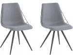 2-jų valgomojo kėdžių komplektas Loft24 Esme, pilkas
