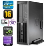 HP 8100 Elite SFF i5-750 16GB 240SSD+1TB GT1030 2GB DVD WIN10Pro