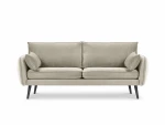 Trivietė sofa Kooko Home Lento, smėlio spalvos