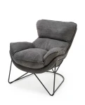 Fotelis VOLKER leisure armchair dark pilkas/ juodas