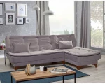 Kalune Design Kampinė sofa-lova Kelebek Köşe Right - Pilkas