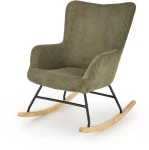 Fotelis BELMIRO rocking chair, olive