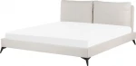 Beliani Sumontuota lova 180 x 200 cm smėlio spalvos MELLE