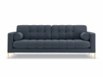 Sofa Cosmopolitan Design Bali 4S, tamsiai žalia/auksinės spalvos