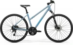 Dviratis Merida Crossway 20 III1 Lady silk steel mėlynas(mėlynas)-55 cm / L (Dydis: 55 cm / L)