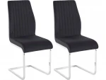 2-jų valgomojo kėdžių komplektas Loft24 Greta, juodas