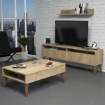 TV staliukas Kalune Design Svetainės baldų rinkinys Best - Oak