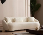 Hanah Home CREAM 3 vietų sofa Napoli Kreminis Bouclette