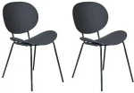 Beliani 2 valgomojo kėdžių komplektas juodas SHONTO Lumarko!