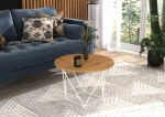 Kavos staliukas ADRK Furniture Liam, 55x55cm, rudas/baltas