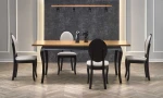 WINDSOR extension table, color: dark oak/juodas