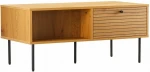 Coffee table LINE 100x50xH45cm, melamine with oak bark