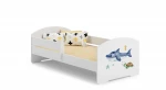 Lova ADRK Furniture Pepe Barrier Sea Animals, 140x70 cm, balta