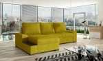 Kairinė kampinė sofa Negro, geltona