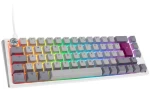 Ducky One 3 Mist Pilkas SF Klaviatūra žaidimams, RGB LED - MX-Ergo-Clear