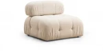 Hanah Home 1 vietos sofa Bubble O1 - Kreminis Bouclette