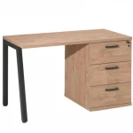 Rašomasis stalas Aatrium Home Space, 120x65x73 cm, rudas/juodas
