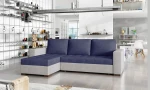 Kampinė sofa Newark, mėlyna/pilka