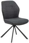 Dining chair AURA dark pilkas