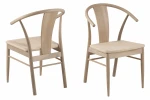 2-jų kėdžių komplektas Janik, ąžuolo spalvos