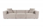 Trivietė sofa Asir Lora, ruda