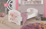 Vaikiška lova Adrk Furniture Pepe dogs, 80x160 cm, balta
