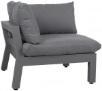 Modulinė sofa FLUFFY kampinė, pilka