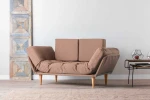 Kalune Design 3 vietų sofa-lova Nina Daybed - šviesiai rudas GR102