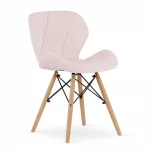4-ių kėdžių komplektas Lago-Elvy17, rožinis