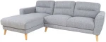 Corner sofa DANTE LC, light pilkas