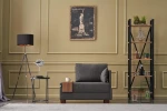 Kalune Design 1 sėdynės sofa Fly Right - Anthracite