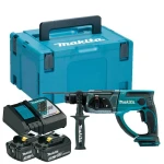 MAKITA PLAKTUKAS SU KALIMO GALIMYBĖS 18V 1.9J 2x3.0Ah DHR202RFJ