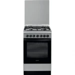 Viryklė INDESIT Cooker | IS5G5PHX/E/1 | Hob type Gas | Oven type Electric | Nerūdijantis plienas | Plotis 50 cm | Grilling | Gylis 60 cm | 60 L