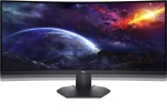 Monitorius Dell LCD S3422DWG/ 34 " / VA / WQHD / 1800R lenktas ekranas / 3440x1440 / 21:9 / 400 cd/m² / 2 ms reakcijos laikas / Reguliuojamas pasvirimas ir aukštis / Juodas / 210-AZZE