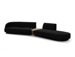 Modulinė sofa Micadoni Miley, juoda