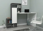 Kalune Design Darbo stalas Irmak - Baltas, Anthracite