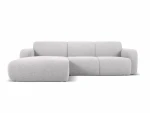 Keturvietė kairinė sofa Windsor & Co Lola, 250x170x72 cm, šviesiai pilka