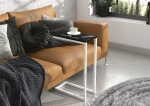 Šoninis staliukas ADRK Furniture Spark, 62x30x40 cm, juodas/baltas