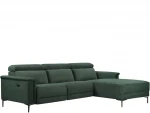 Trivietė sofa reglaineris Loft24 Lund, žalia