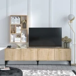 TV staliukas Kalune Design Televizijos vienetas Turid - Sapphire Oak