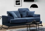 Hanah Home Mėlyna 2 vietų sofa Frido - Navy Mėlyna