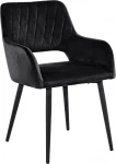 2-jų valgomojo kėdžių komplektas Loft24 Franca, juodas