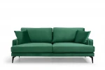 Trivietė sofa Kalune Design Papira, žalia