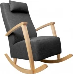 Fotelis Rocking chair VENLA dark pilkas