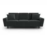 Sofa-lova Micadoni Moghan, 235x100x88 cm, juoda