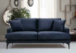 Kalune Design 2 vietų sofa Papira 2 Seater - Navy Mėlyna