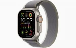 Apple Watch Ultra 2 GPS + Cellular, 49mm Titanium Case with Green/Grey Trail Loop - S/M MRF33EL/A