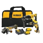 Kombinuotas akumuliatoriaus rinkinys DCH133+DCG405+DCF620, 18V XR, Li-Ion 2x5.0Ah, DeWALT [DCK304P2-QW]