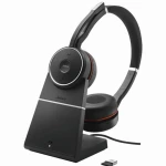 Ausinės JABRA Evolve 75+ UC Stereo, Bluetooth 4.2, 18 valandų veikimo laikas, juodos / JABRA-404 / 7599-838-199