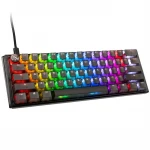 Ducky One 3 Aura Juodas Mini klaviatūra žaidimams, RGB LED – MX–Silent–Raudona – US išdėstymas